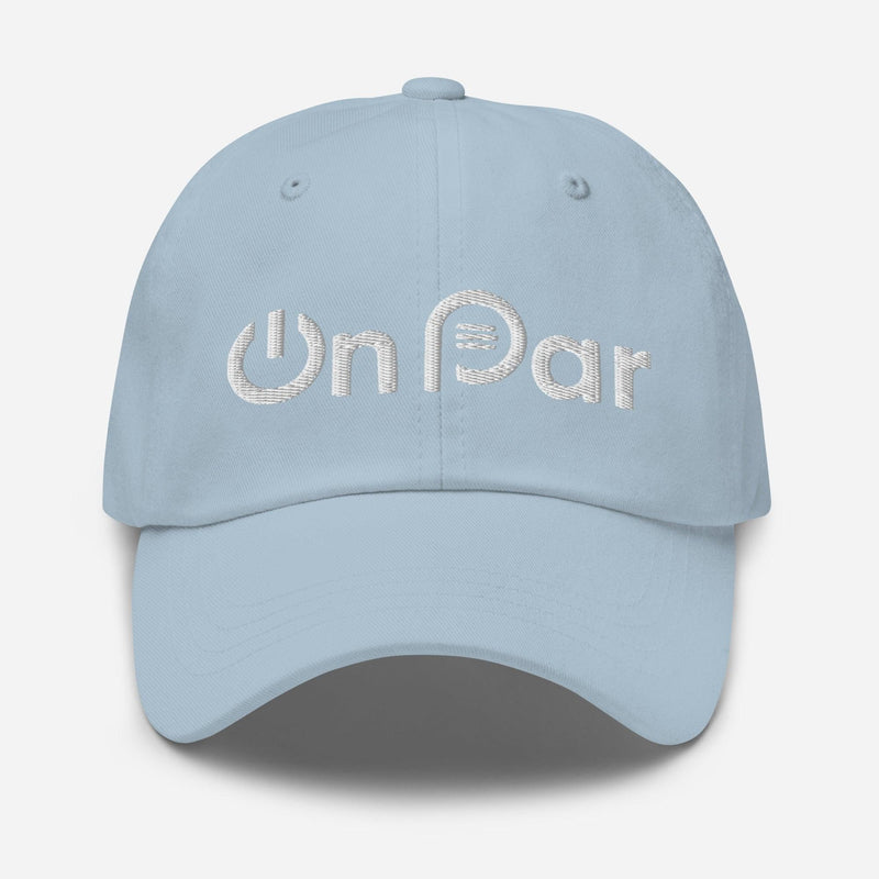 Adjustable, Unstructured Hat w/ White Logo - On Par